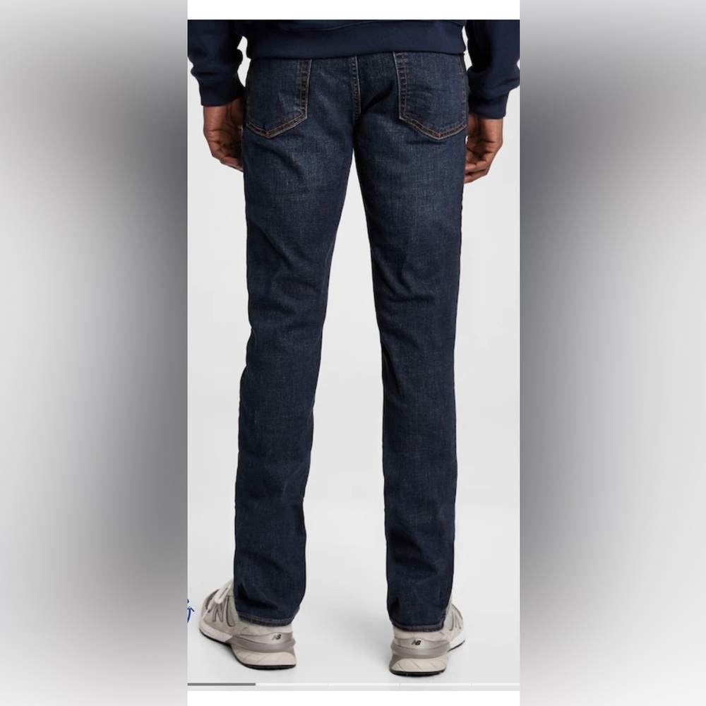 Mens Gap skinny dark blue jeans - Picture 2 of 7